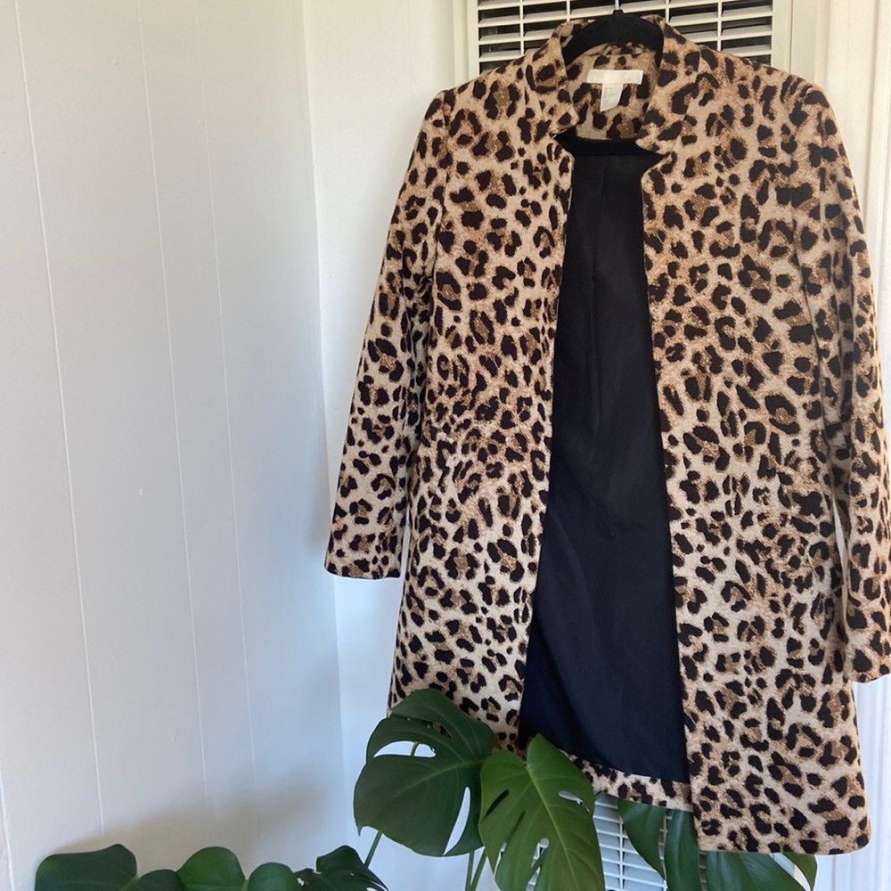H&M women’s leopard jacket